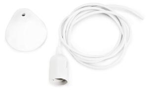 Normann Copenhagen - Fabric cord w. fitting - Kabel - White - 2,5 m