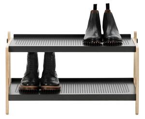 Normann Copenhagen - Sko Shoe Rack - Skohylla - Dark Grey - L: 76 x D: 34 x H: 42 cm