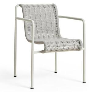 HAY - Palissade Cord Dining Armchair - Trädgårdsstol - Sky Grey - W63 x D66 x H80 CM