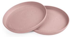 Sebra - MUMS - Plates - Barnens tallrik - Blossom Pink - Set of 2 - H2 x Ø19 cm