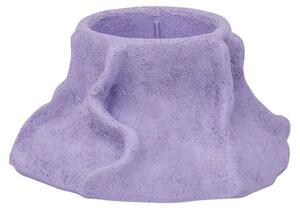 Mette Ditmer - ART PIECE Lava Candleholder - Ljusstake - Light Lilac - Stock sale - Ø12,5 x H6 cm