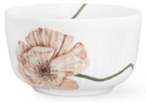 Kähler - Hammershøi Poppy Skål Ø12 cm - Skål - Hvid m. deko - Ø12 cm