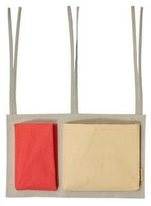 OYOY MINI - Saga Bed Storage - Sängfickor - Clay/Red - L24 x W40 x H2
