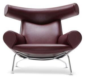 Fredericia Furniture - Wegner Ox Chair 1000 by Hans J. Wegner - Fåtölj - Max 93 Indian Red - W99 x D99 x H92 x SH36 cm