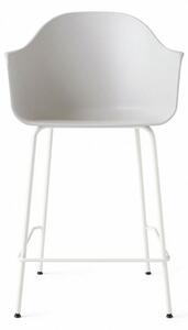 Audo Copenhagen - Harbour Counter Chair / Light Grey Steel Base - Barstol - White - W59 x D58,5 x H102 x SH63 cm