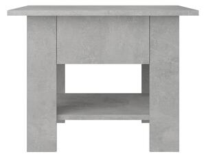 Soffbord betonggrå 55x55x42 cm spånskiva - Grå