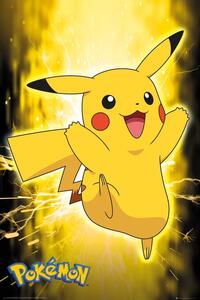 Poster, Affisch Pokemon - Pikachu Neon