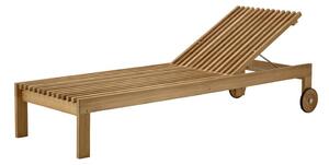 Cane-line - Amaze Sunbed - Solstol - Teak - B: 215 x D: 77 x H: 110 x SH: 36 cm