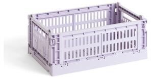HAY - Colour Crate Recycled - Lådor - Lavender - W: 17 x L: 26,5 x H: 10,5 cm