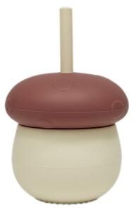 OYOY MINI - Mushroom Cup - Barnens pokal - 102 Offwhite / Red - H16 x L10 x W10 cm