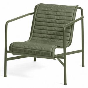 HAY - PALISSADE / Quilted Cushion for Lounge Chair - Kuddar för utomhusbruk - Low - Olive - W117 x D49,5 x H1 cm