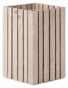 SQUARELY CPH - GrowSMALL - Växtlåda - Natural Oak (For indoor use only) - W14 x H24 x D14 cm