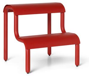 Ferm Living - Up Step Stool - Pall för barn - Poppy Red - B: 34 x H: 36,2 x D: 35,7 cm