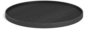 Brdr. Krüger - Bølling Serving Tray - Veneer Model 60 - Bricka - Beech Black - Ø60 cm H2,5 cm
