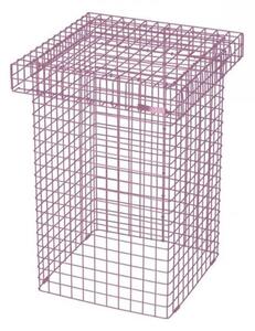 Kalager Design - Wire Stool - Pall - Pink - L34 x D34 x H50 cm