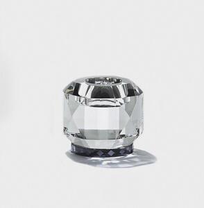 Reflections Copenhagen - Texas Tealight Holder - Ljusstake - Clear/Black - 9 x 7,8 x 9 cm