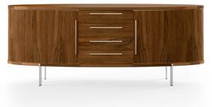 Naver Collection - Oval sideboard / AK1300 by Nissen & Gehl - Skänk - Oiled walnut - D53 x W200 x H78 cm