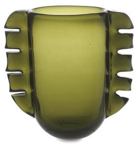 Ferm Living - Alas Vase - Vas - Alas Vase - Moss Green - W24 x D13 x H25 cm