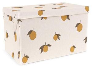 Konges Sløjd - Small Storage Basket - Förvaringslåda för barn - LEMON - H38 x W21 x D23 CM