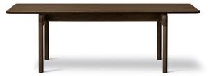 Fredericia Furniture - Post Table 6438 by Cecilie Manz - Matbord - Oiled Smoked Oak - W225 x D100 x H73 cm