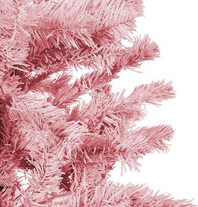 Konstgjord julgran Rosa Syntetmaterial 180 cm Metallfot Traditionell juldekoration Beliani