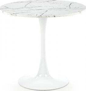 Denver matbord Ø80 cm - Vit marmor - Runda matbord, Matbord, Bord