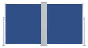 Infällbar sidomarkis blå 160x600 cm