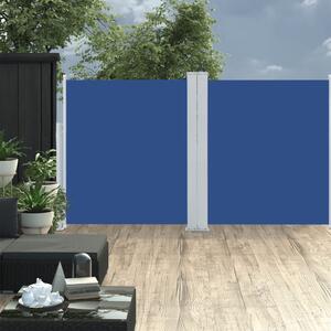Infällbar sidomarkis blå 160x600 cm