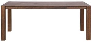 Matbord Mörk Stabil Trä 180 x 85 cm Traditionell Rustik Beliani