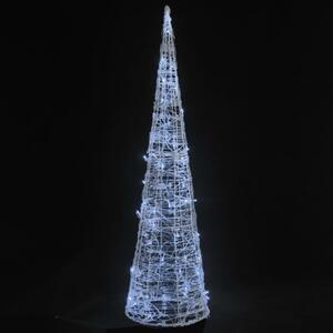 Ljuskon LED pyramid akryl kallvit 90 cm