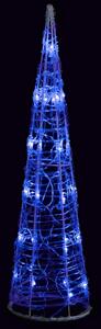 Ljuskon LED pyramid akryl blå 60 cm