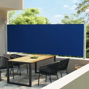 Infällbar sidomarkis 160x600 cm blå