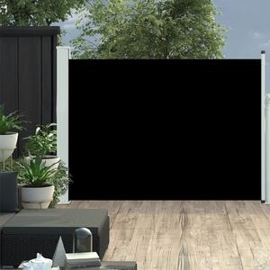Infällbar sidomarkis 117x500 cm svart