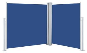 Infällbar sidomarkis 117x600 cm blå