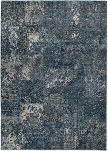 Viskosmatta Casablanca Patch - Blå - 160x230 cm