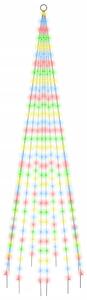 Julgran på flaggstång färgglad 310 LEDs 300 cm