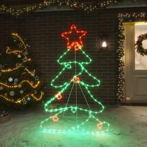 Juldekoration julgran med 144 LEDs 88x56 cm