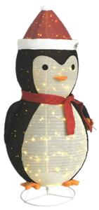 Dekorativ pingvin med LED lyxigt tyg 180 cm