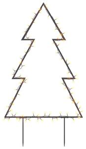 Julträd med spett 80 LEDs 60 cm