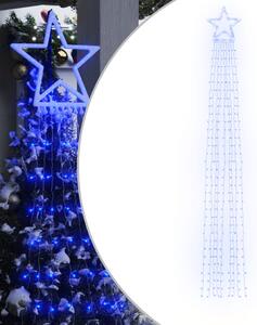 Julgransbelysning 320 LED blå 375 cm
