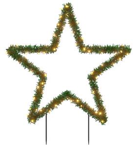 Julstjärna med spett 80 LEDs 60 cm