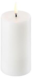 Uyuni - LED Pillar Candle - Stearinljus - Nordic White - 4,8x22 cm - 5,8 x 10 cm