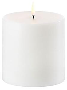 Uyuni - LED Pillar Candle - Stearinljus - Nordic White - 7,8x20 cm - 10,1 x 10 cm