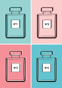 Illustration Pastel perfumes, Martina Pavlova