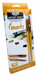 Set för målning med gouache Royal & Langnickel 12 Delar Multicolour 12 ml