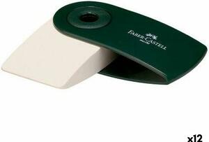 Suddgummi Faber-Castell Sleeve Mini Väska Grön (12 antal)