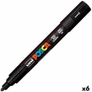 Tuschpennor POSCA PC-5M Kula Svart (6 antal)