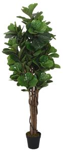 Konstväxt fikonträd 180 blad 150 cm grön