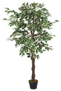 Konstväxt fikusträd 630 blad 120 cm grön