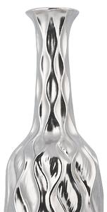 Blomvas Silver Stengods Flaskformad Modern Glam Beliani